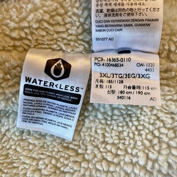 Levi's Men Sherpa Trucker Jacket Denim Light Wash Splitsville 3XL VTG Jean Fuzz - Picture 6 of 16